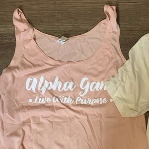 Alpha Gam tank top